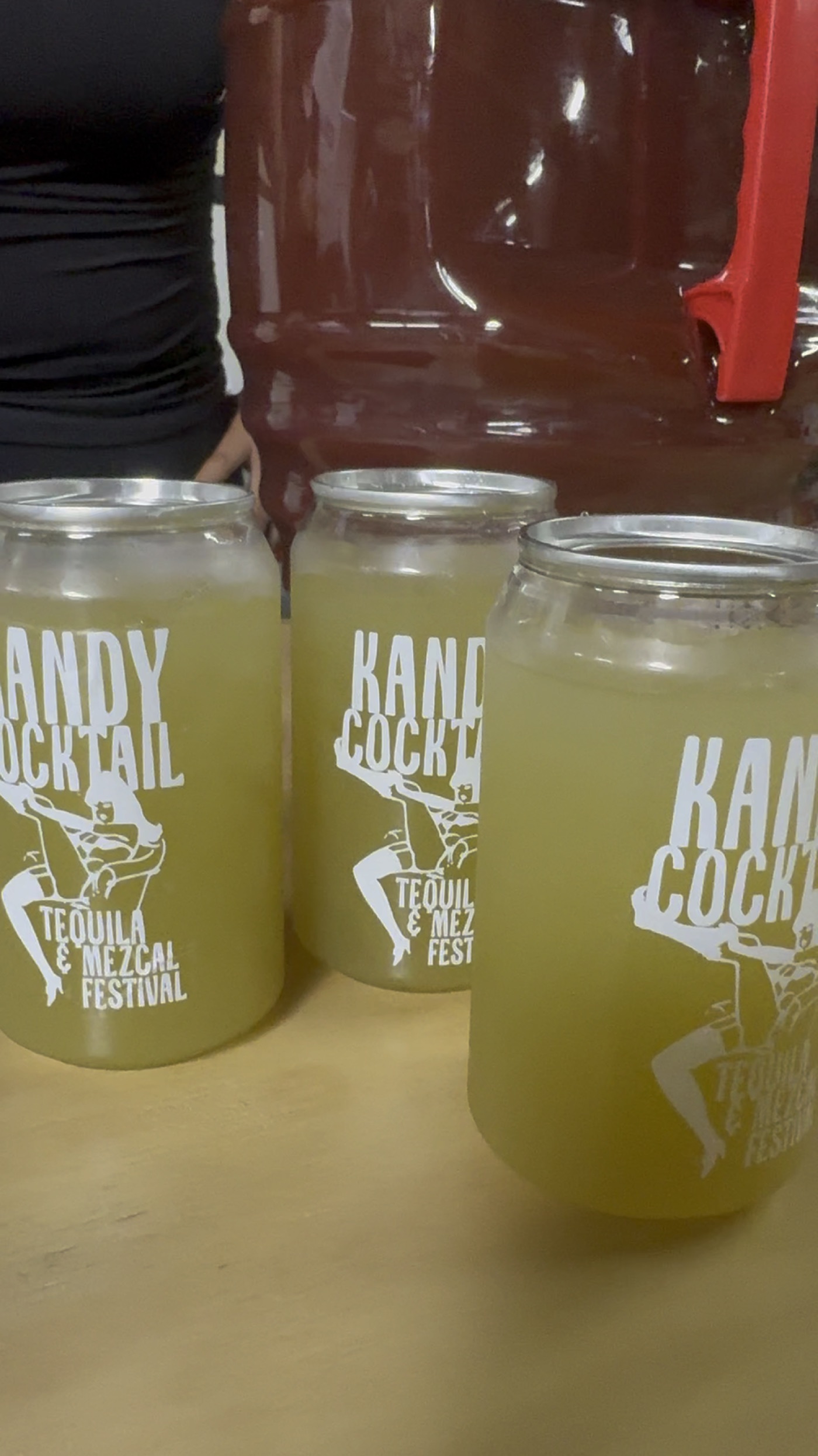 Printed drinkware for the Kandy Cocktail activation